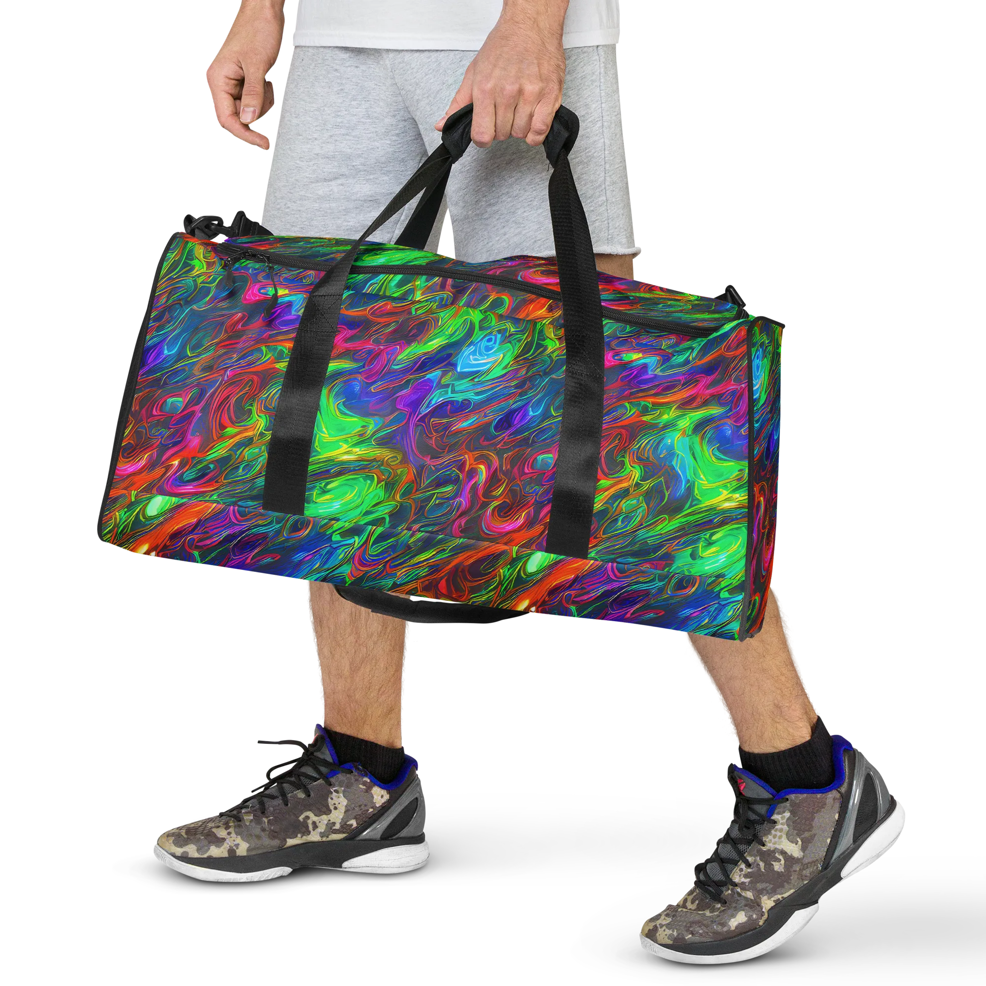 Rainbow Rebellion on Duffle Bag — Front