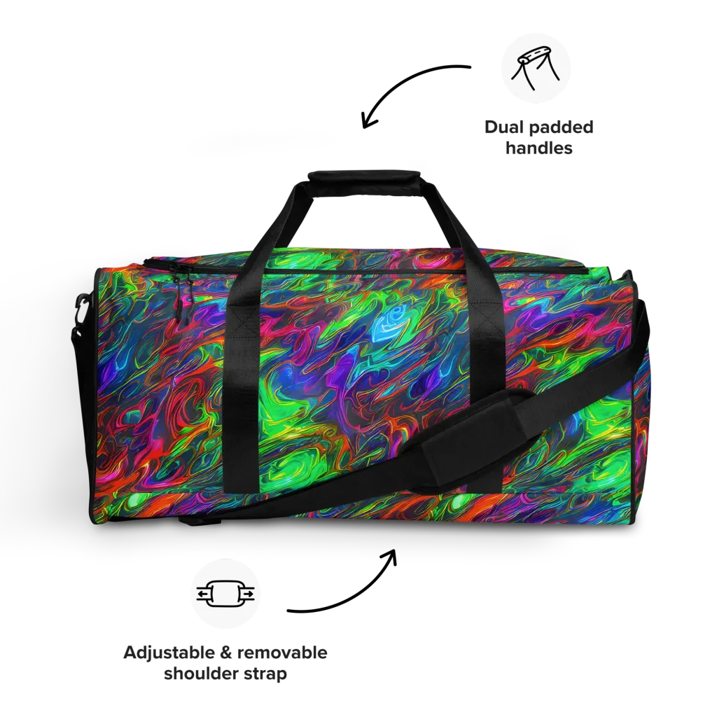 Rainbow Rebellion on Duffle Bag — Front