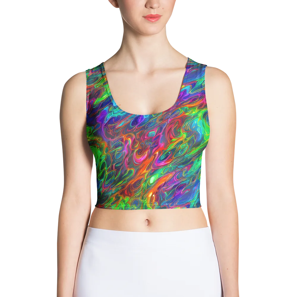 Rainbow Rebellion on Crop Top — Front