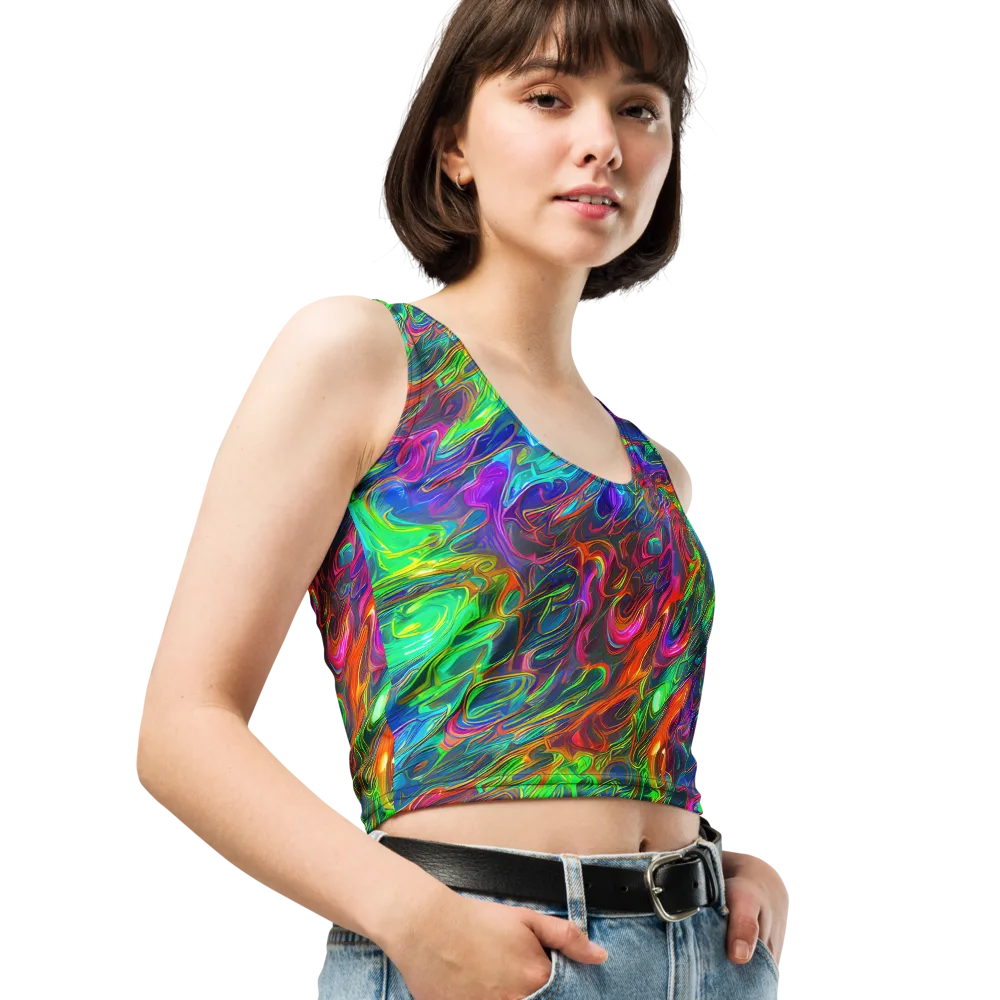 Rainbow Rebellion on Crop Top — Right Front