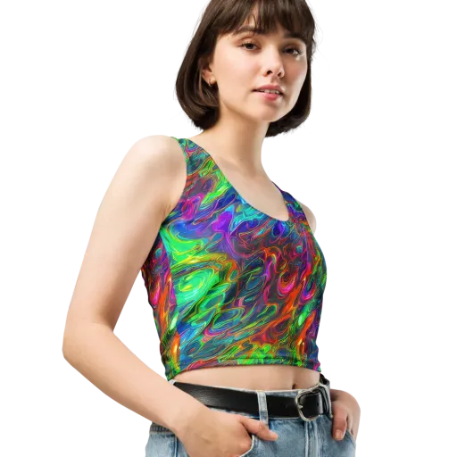 Rainbow Rebellion on a Crop Top