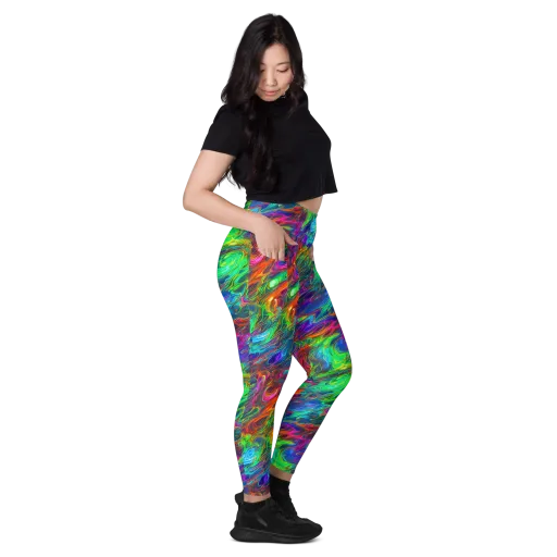 Rainbow Rebellion on a Leggings with Pockets