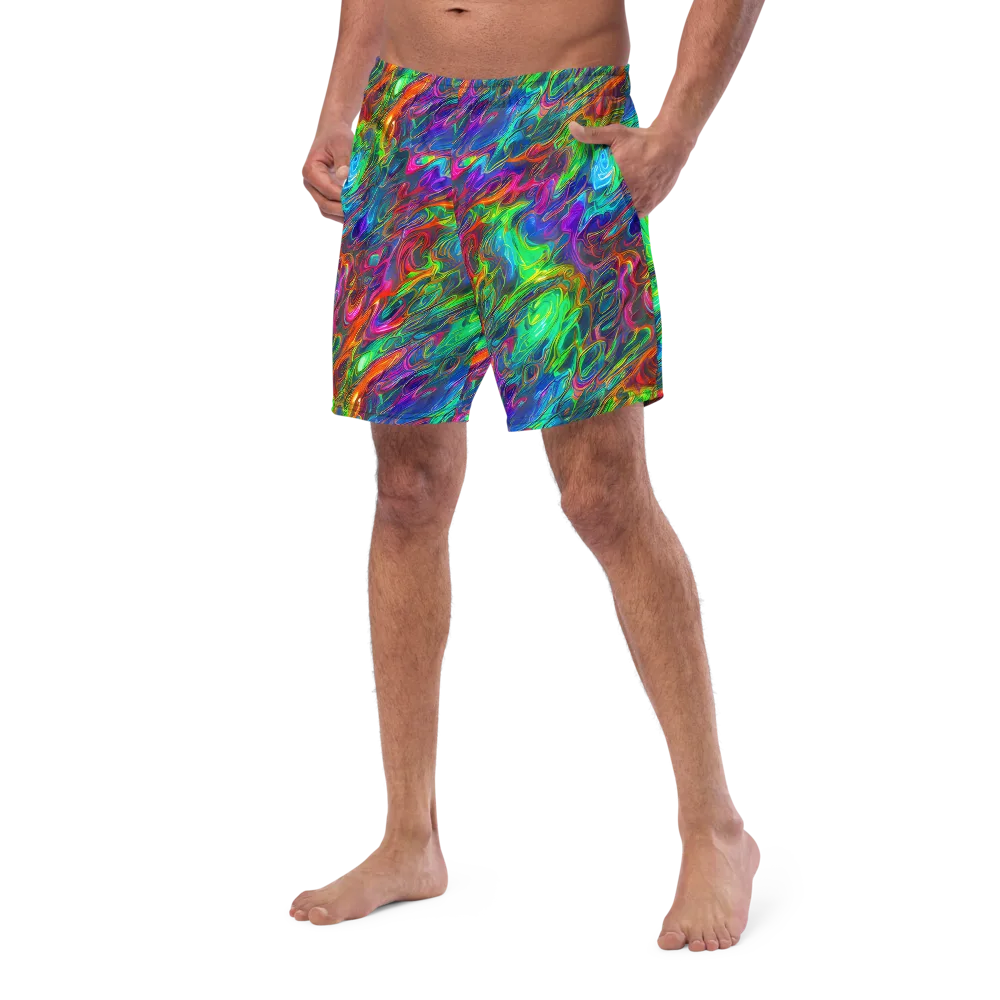 Rainbow Rebellion on Swim Trunks — Left Front