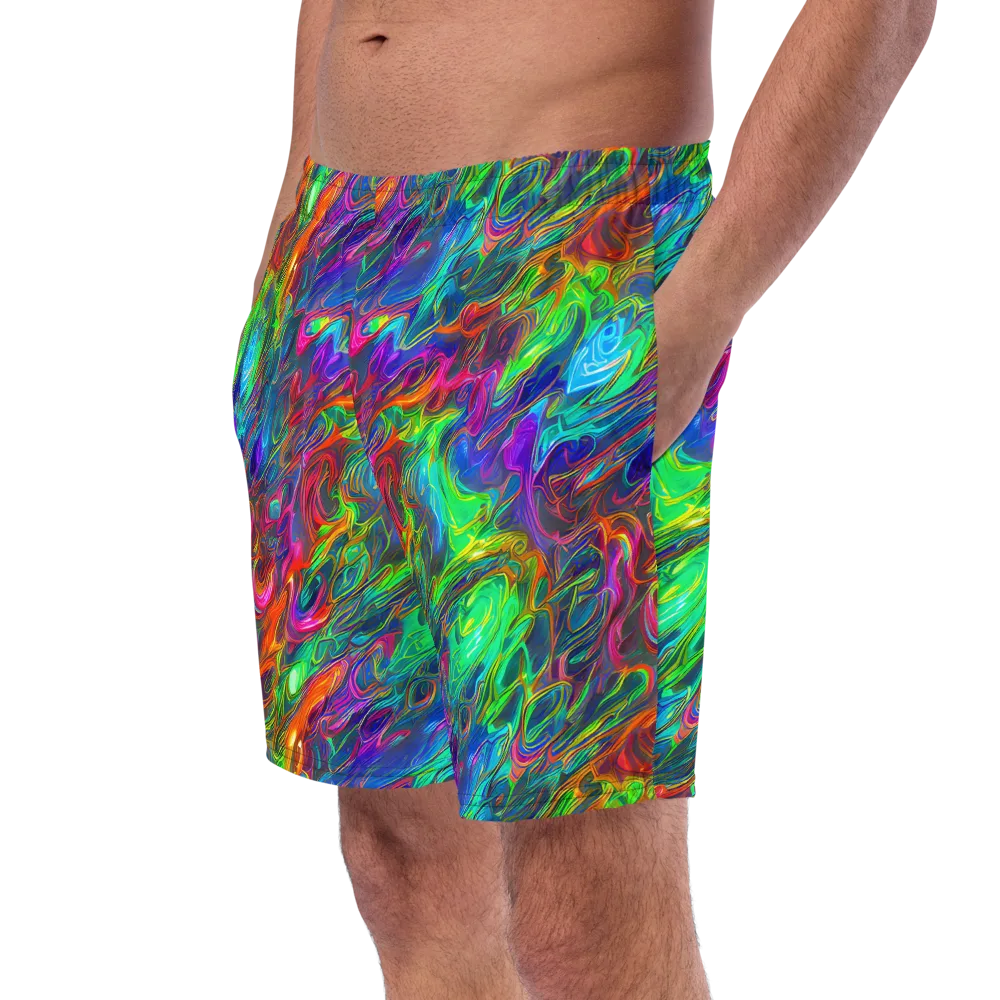 Rainbow Rebellion on Swim Trunks — Left Front
