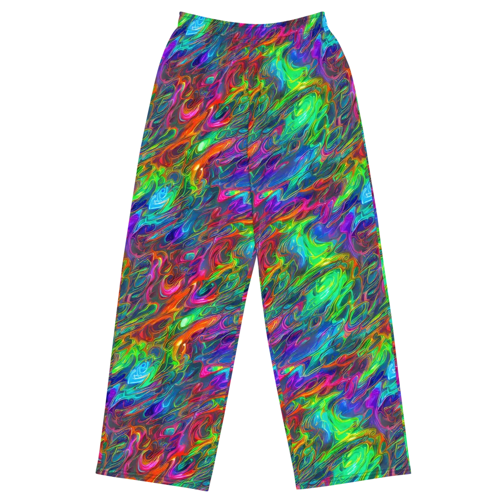 Rainbow Rebellion on Wide-Leg Pants — Front