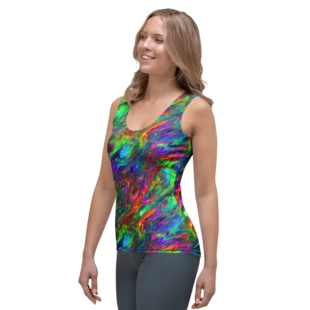 Rainbow Rebellion on Women's Tank Top — Left Front