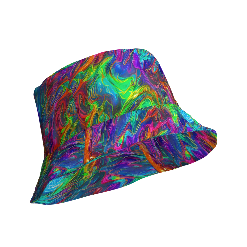 Rainbow Rebellion on Reversible Bucket Hat — Product details Outside