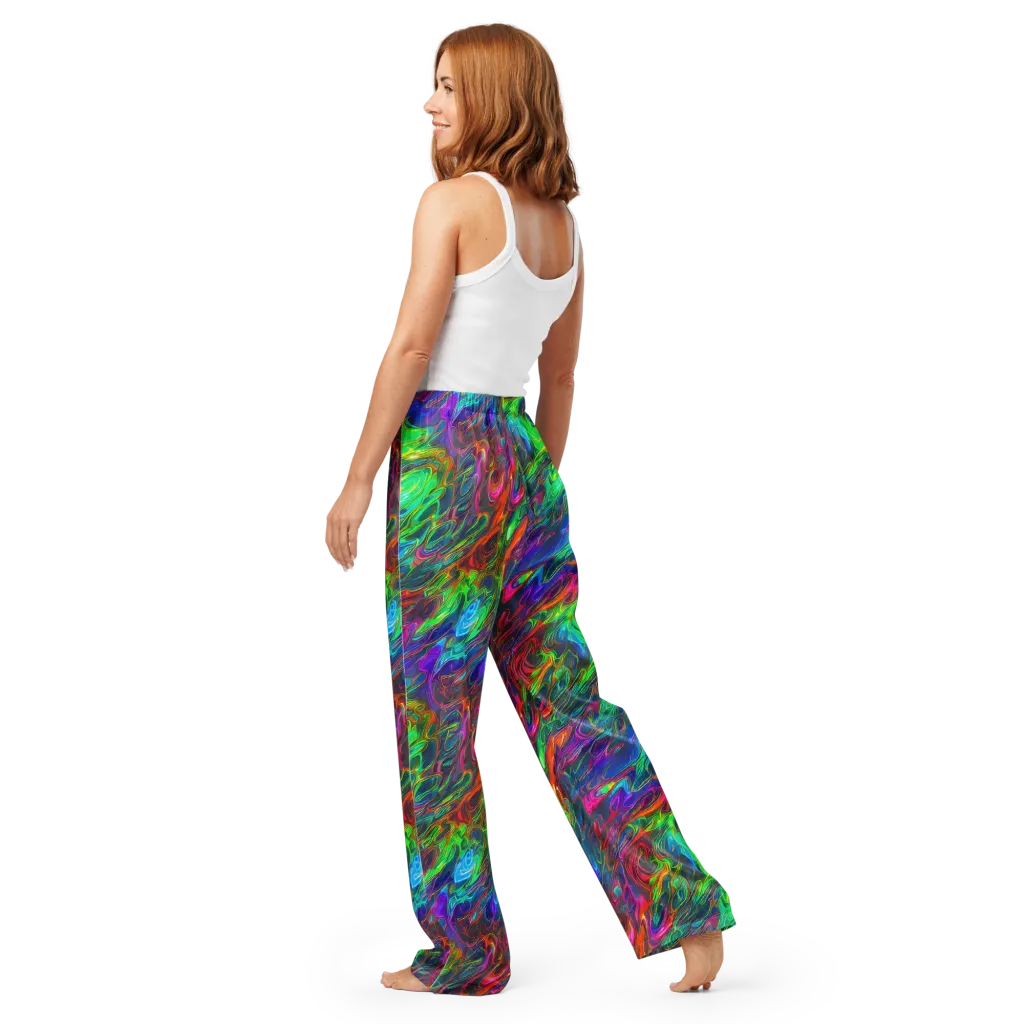 Rainbow Rebellion on Women's Pajama Pants — Back