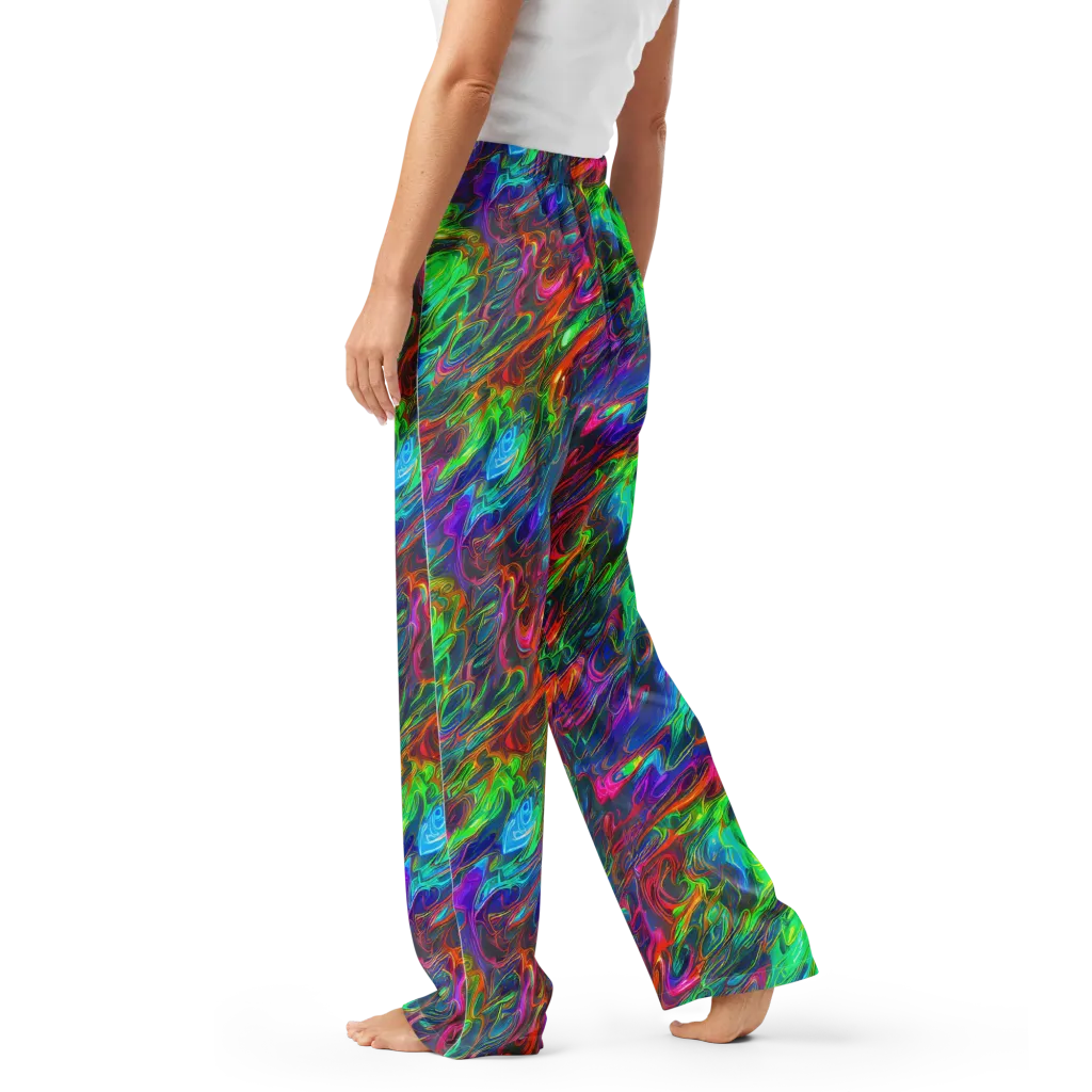 Rainbow Rebellion on Women's Pajama Pants — Left