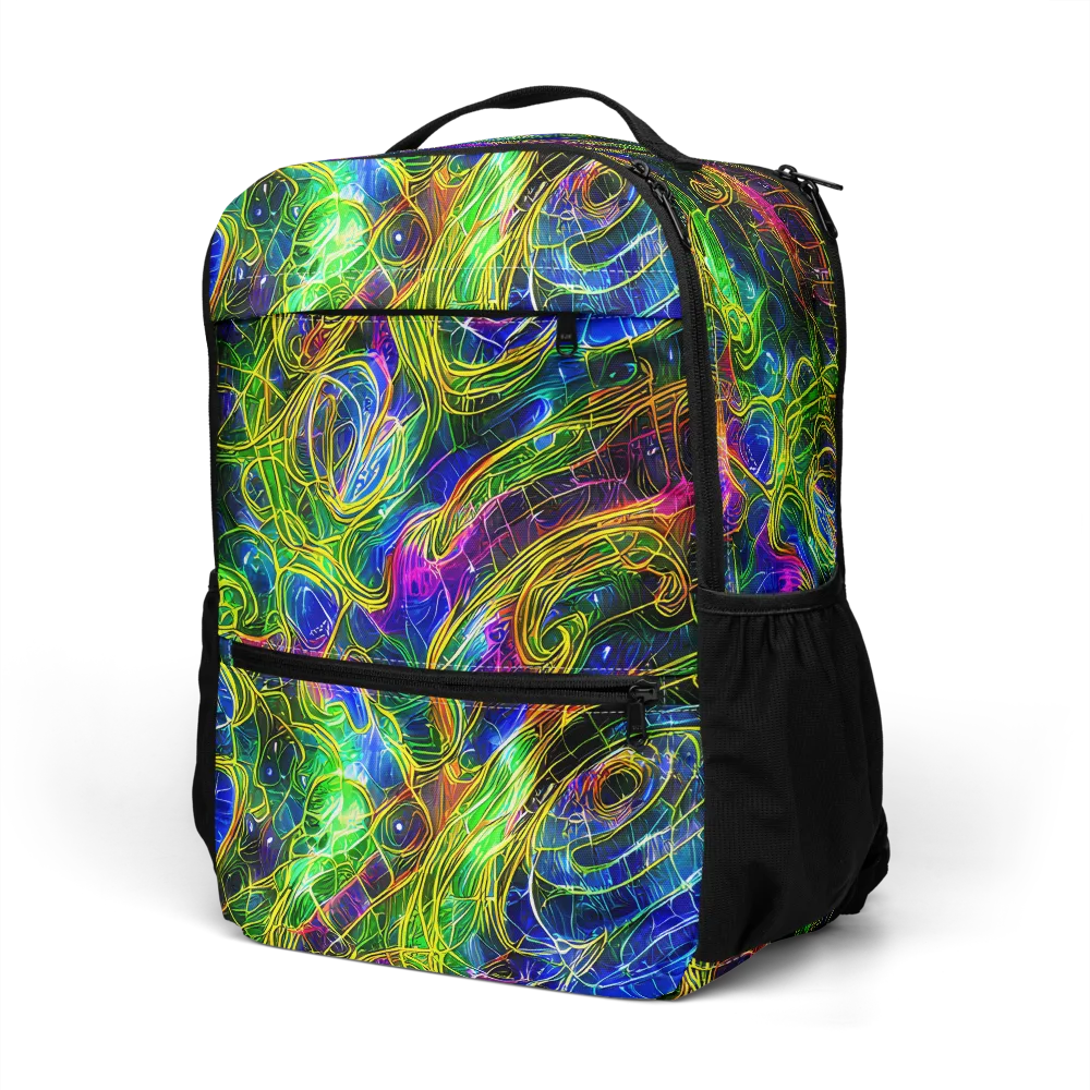 Limefire Drift on Utility Backpack — Left Front