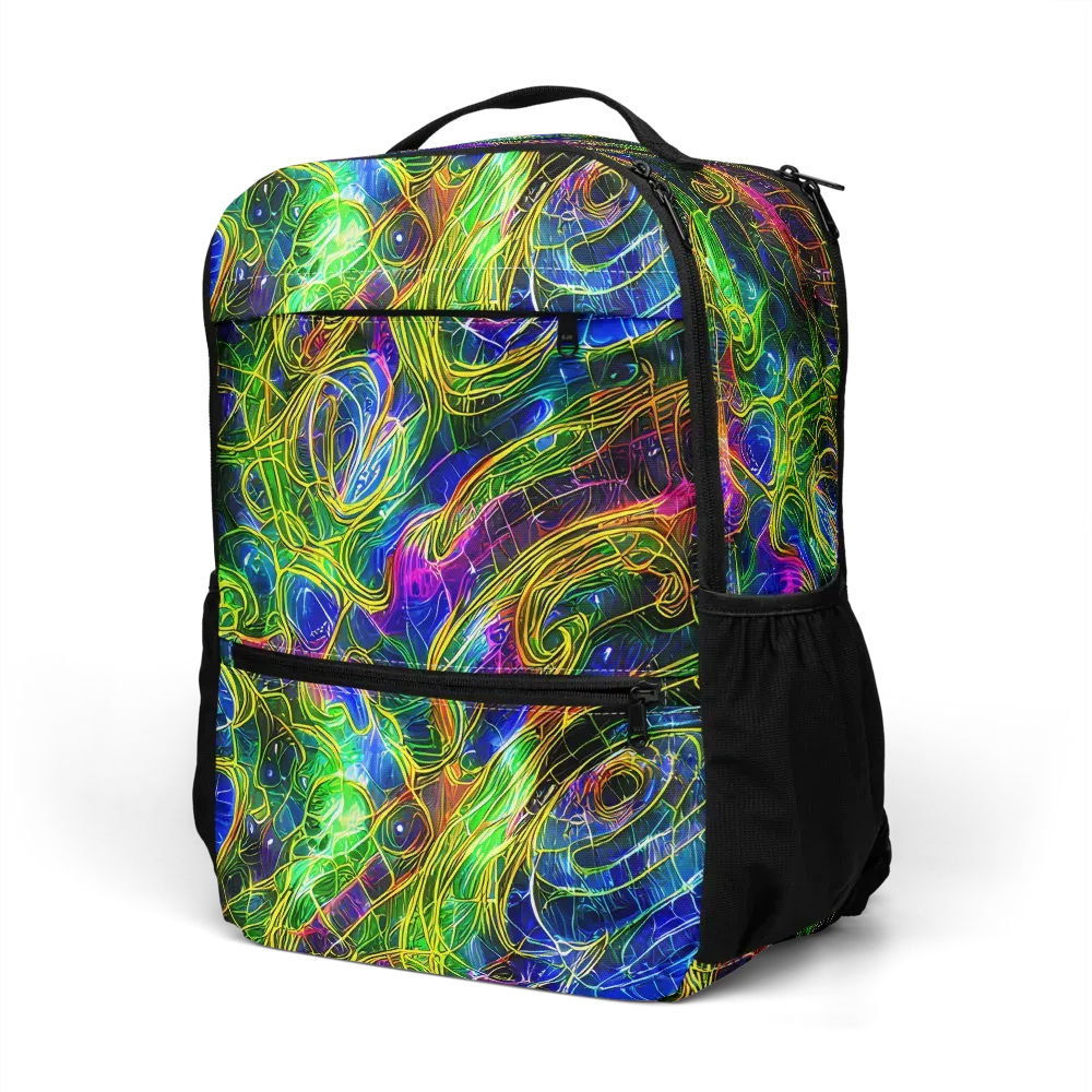 Limefire Drift on Utility Backpack — Left Front