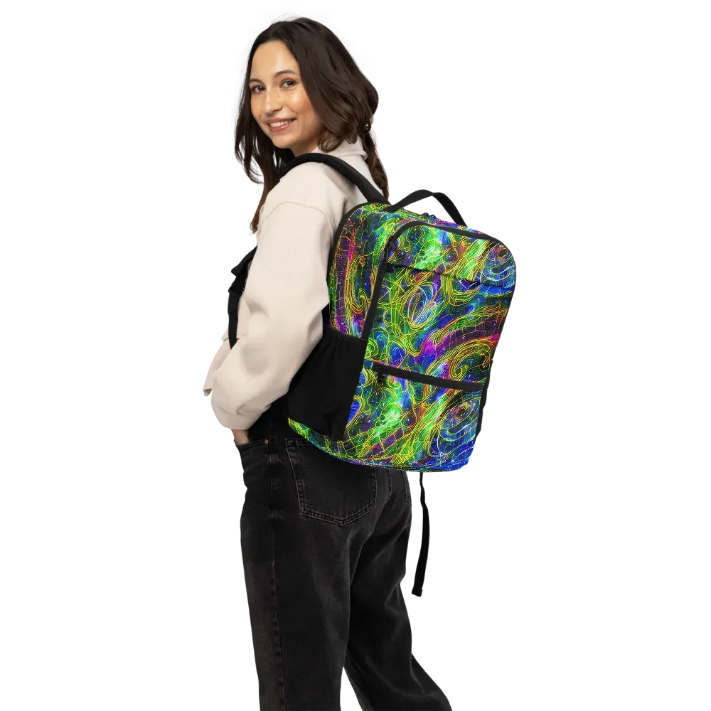 Limefire Drift on Utility Backpack — Back