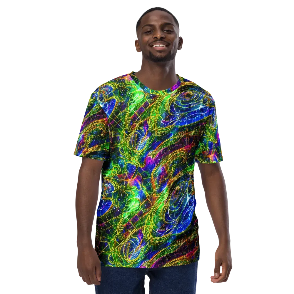 Limefire Drift on Men's Crew Neck T-Shirt — Front