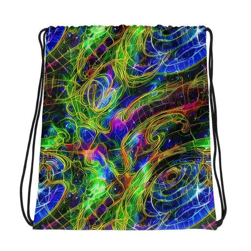 Limefire Drift on a Drawstring Bag