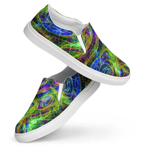 Limefire Drift on a Women's Slip-On Canvas Shoes
