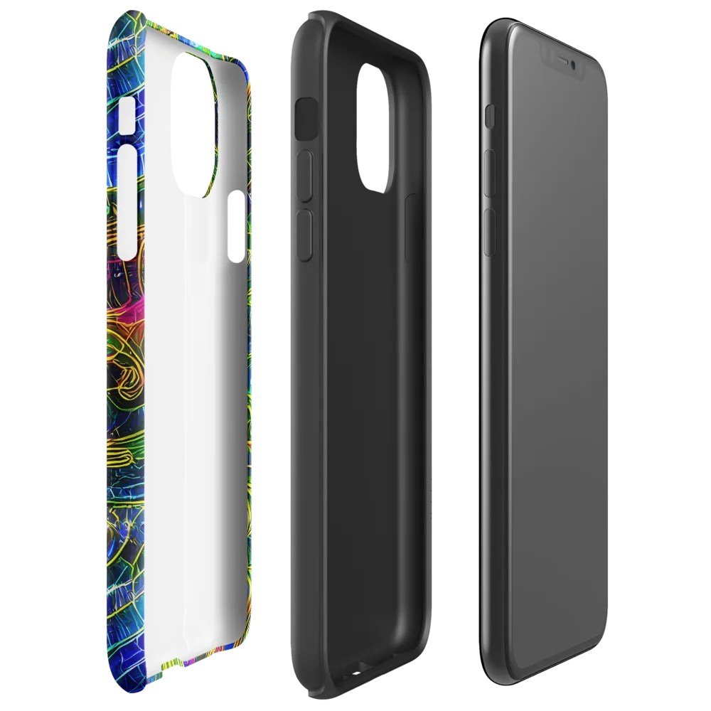 Limefire Drift on Tough Case for iPhone® — Right