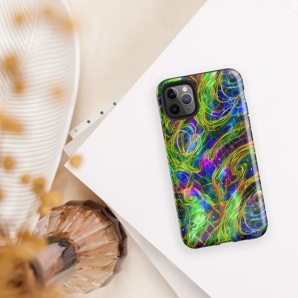 Limefire Drift on Tough Case for iPhone® — Front