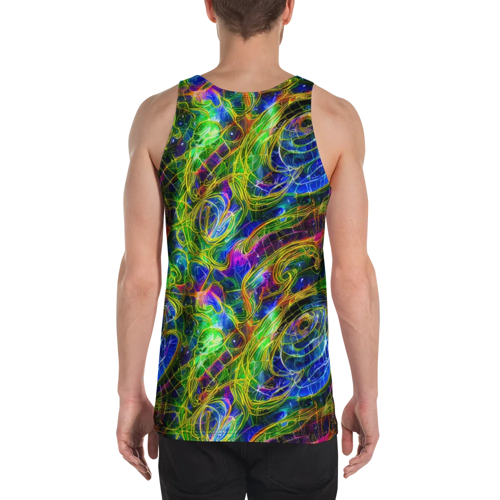 Limefire Drift on Men's Tank Top — Back