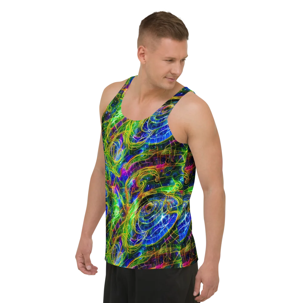 Limefire Drift on Men's Tank Top — Left Front