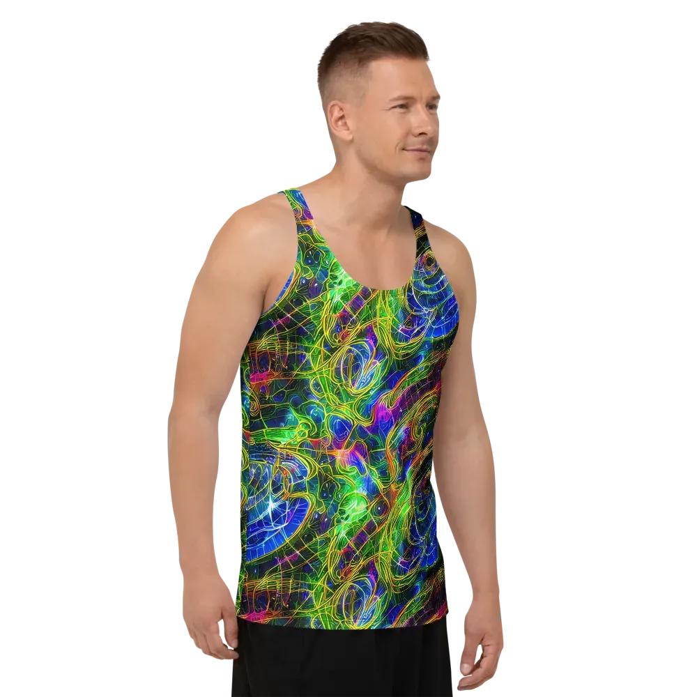 Limefire Drift on Men's Tank Top — Right Front