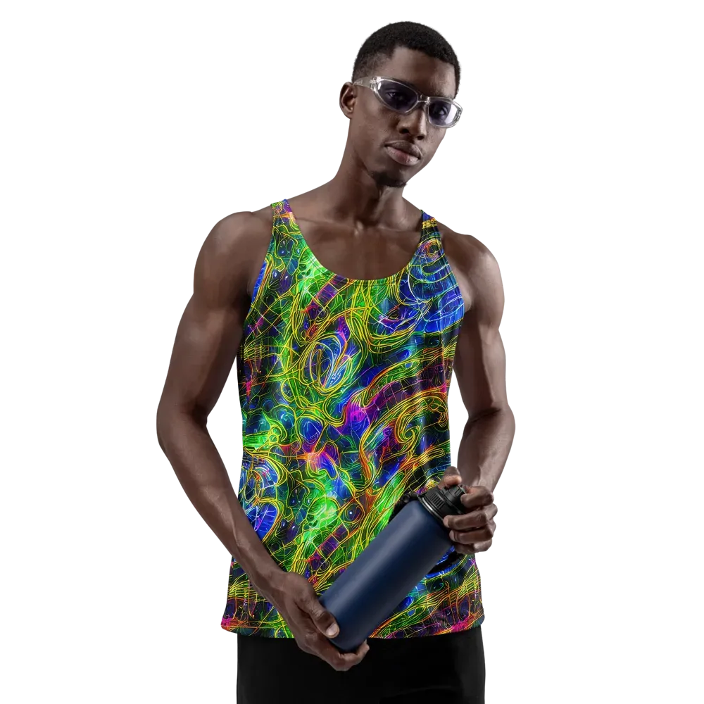 Limefire Drift on Men's Tank Top — Front