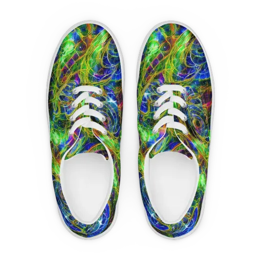 Limefire Drift on a Men's Lace-Up Canvas Shoes