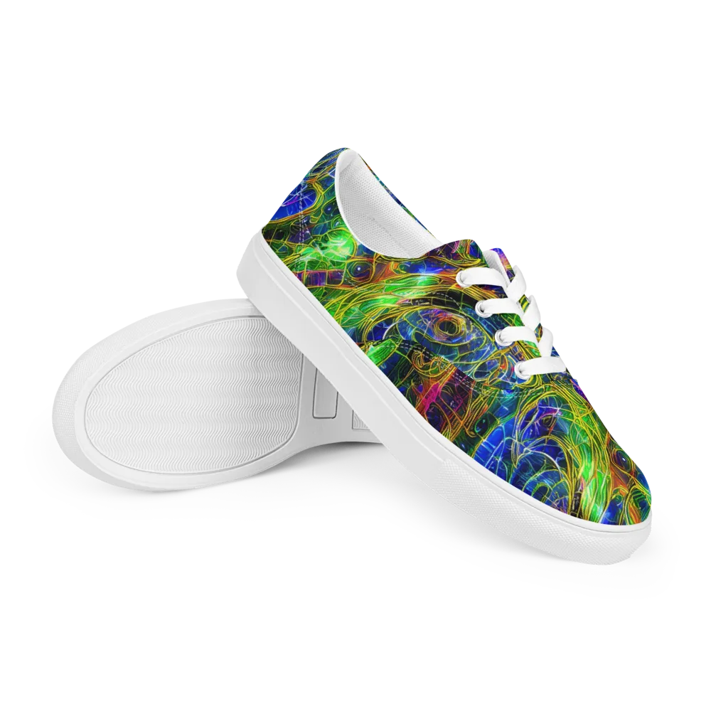 Limefire Drift on Men's Lace-Up Canvas Shoes — Right Front