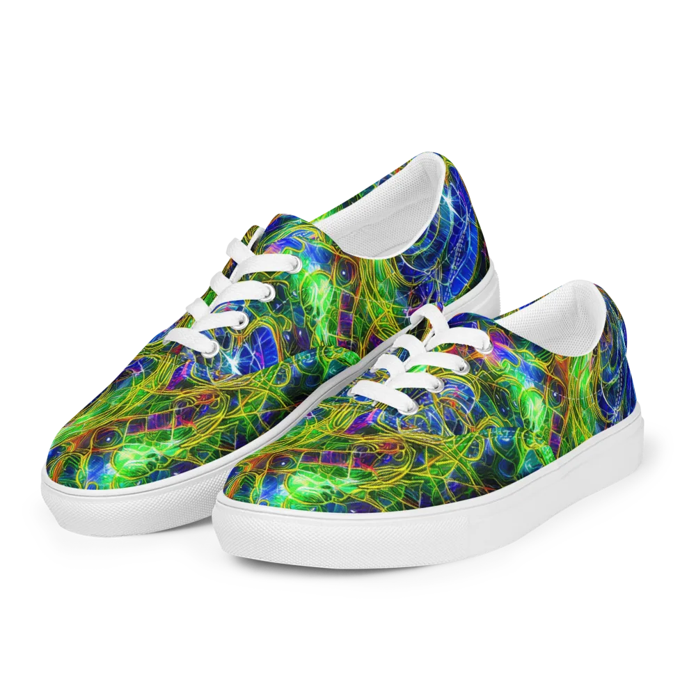 Limefire Drift on Men's Lace-Up Canvas Shoes — Left Front