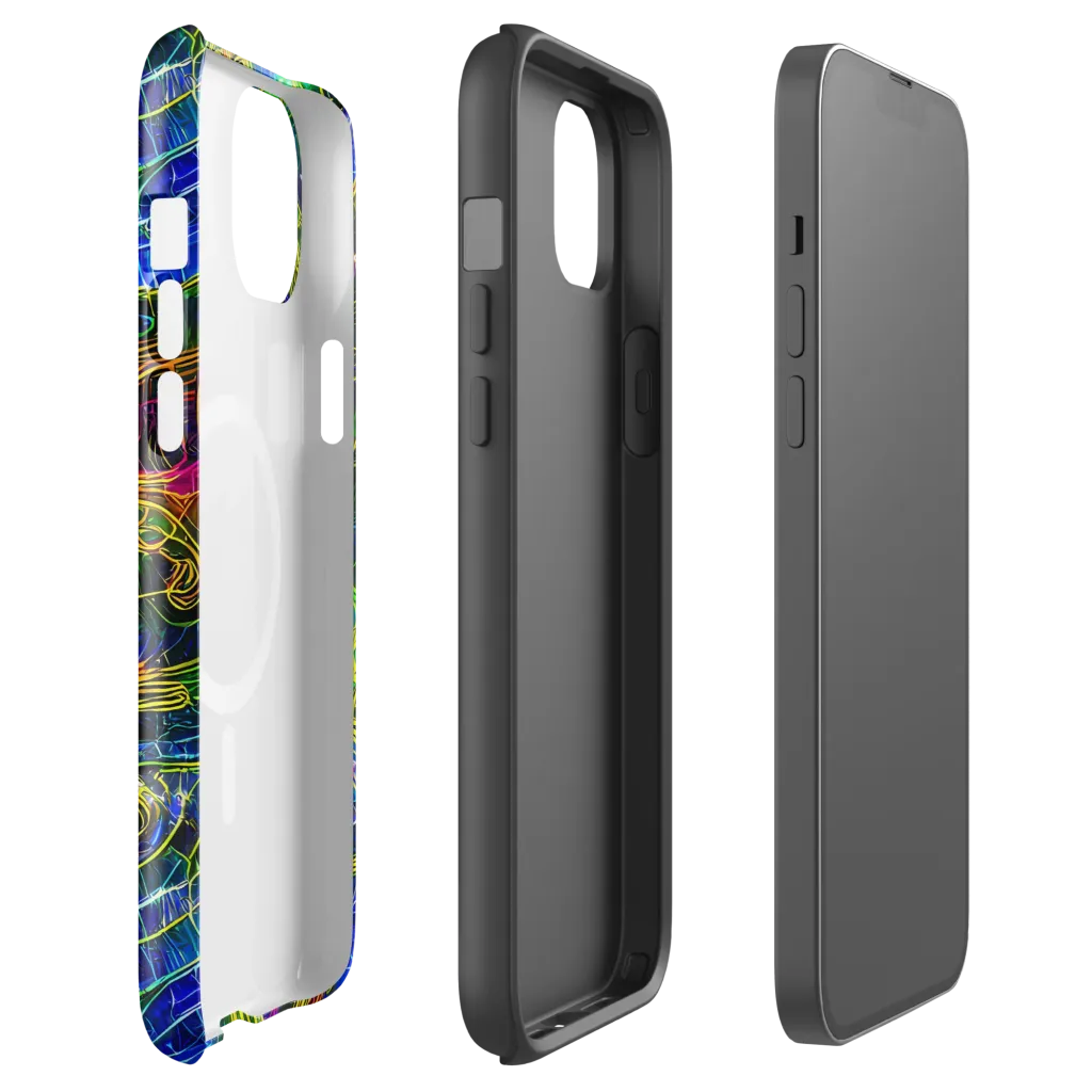 Limefire Drift on MagSafe Tough Case for iPhone® — Front