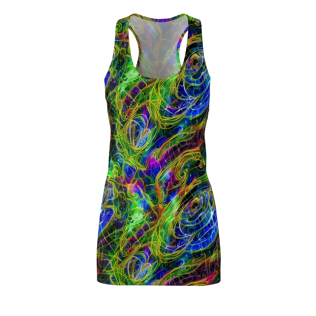 Limefire Drift on Racerback Dress — Front