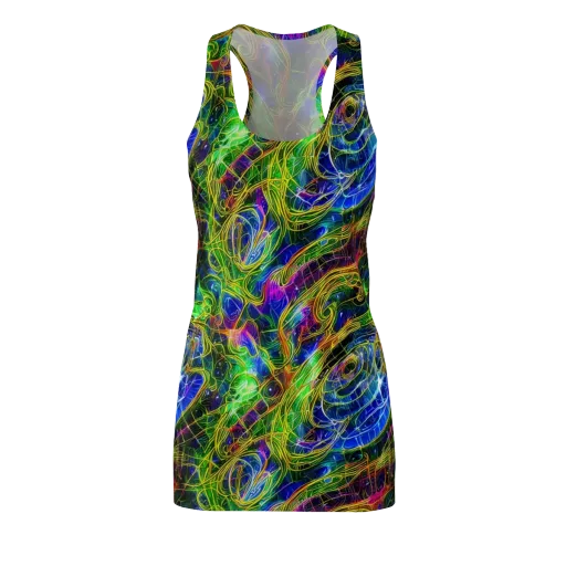 Limefire Drift on a Racerback Dress