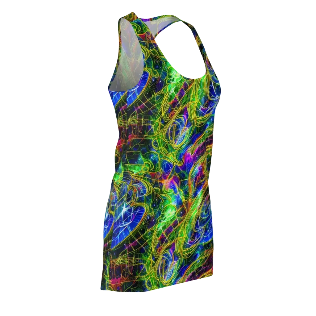 Limefire Drift on Racerback Dress — Front Side
