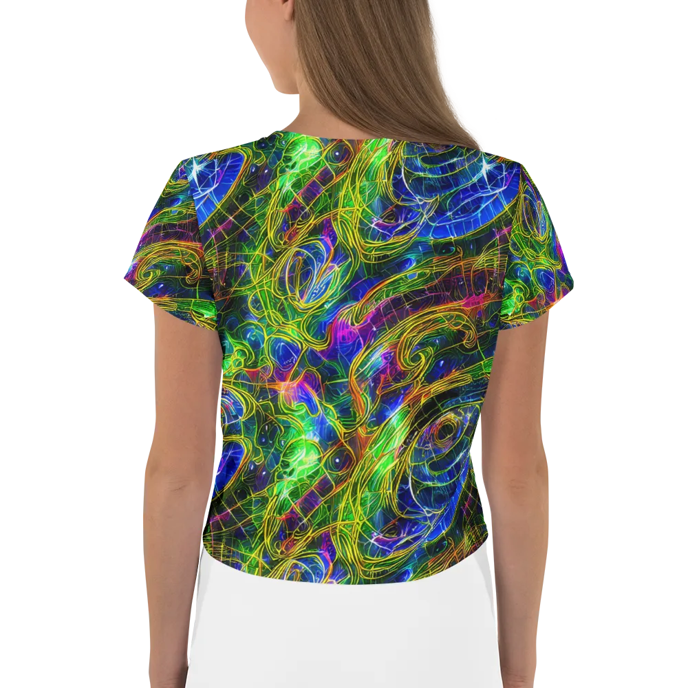 Limefire Drift on Crop Tee — Back