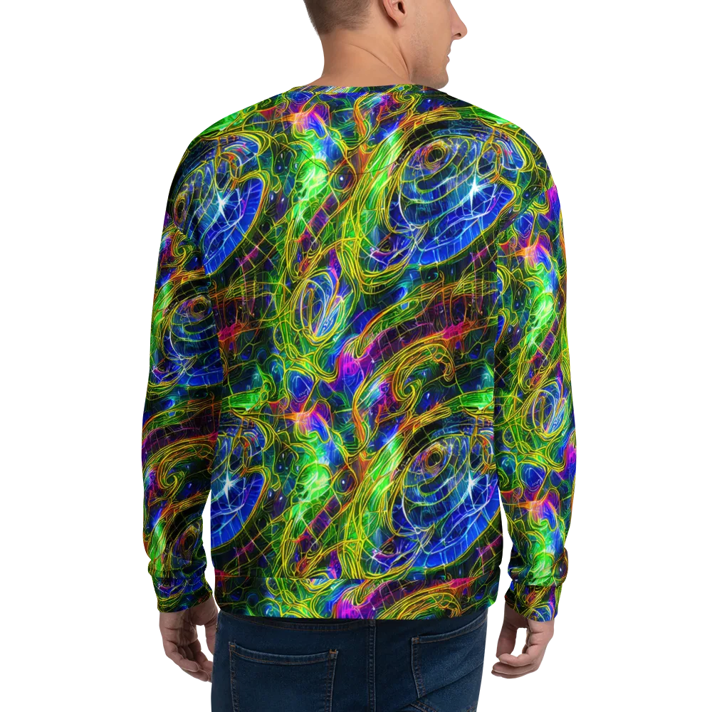 Limefire Drift on Sweatshirt — Back