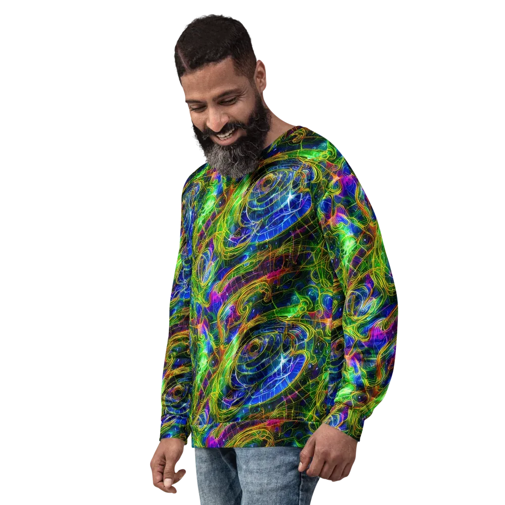 Limefire Drift on Sweatshirt — Left Front