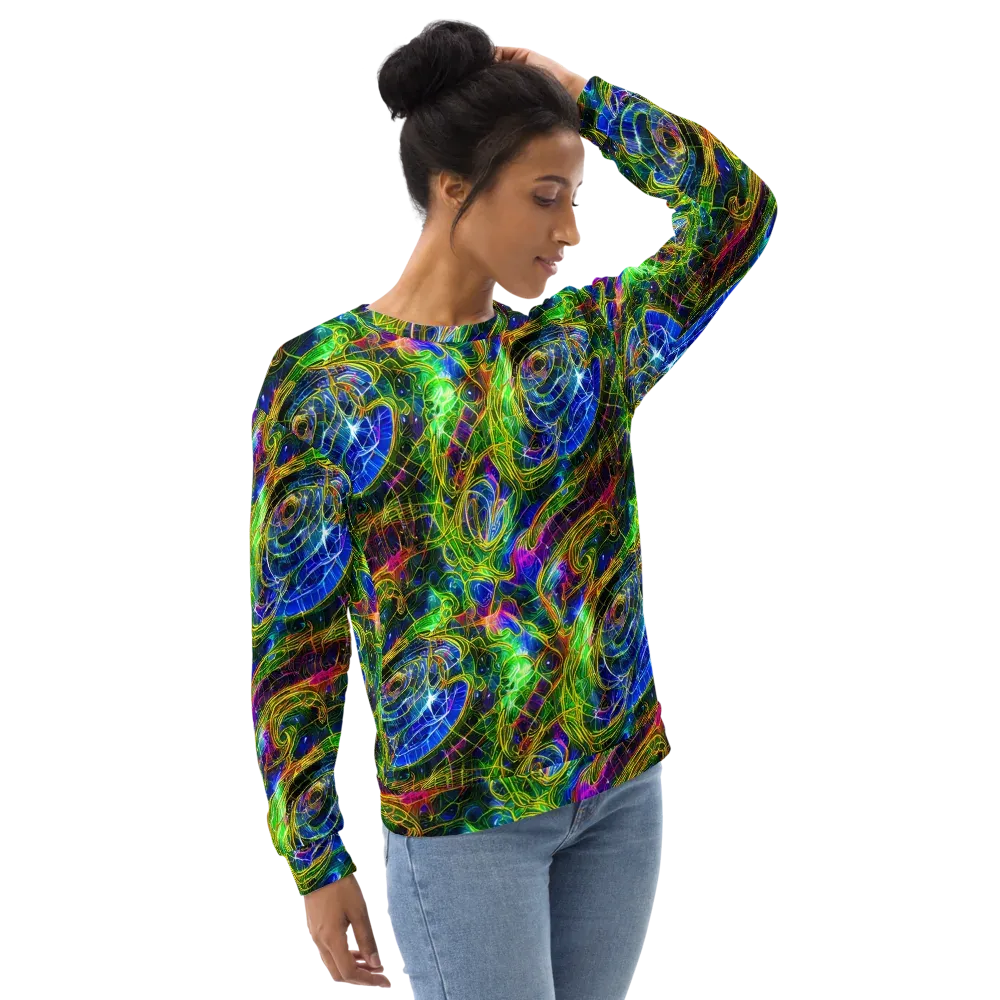 Limefire Drift on Sweatshirt — Right Front
