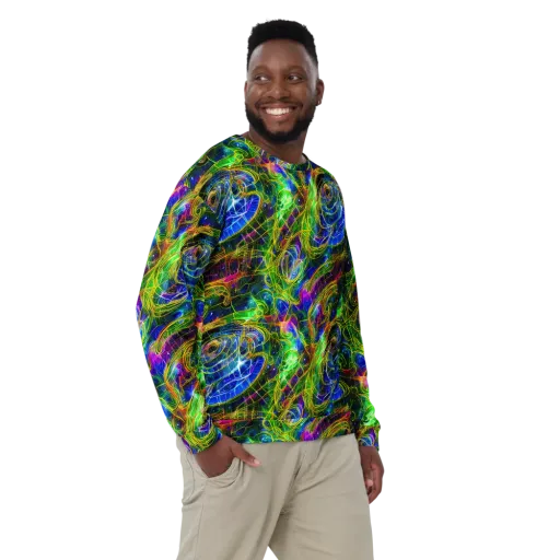 Limefire Drift on a Sweatshirt