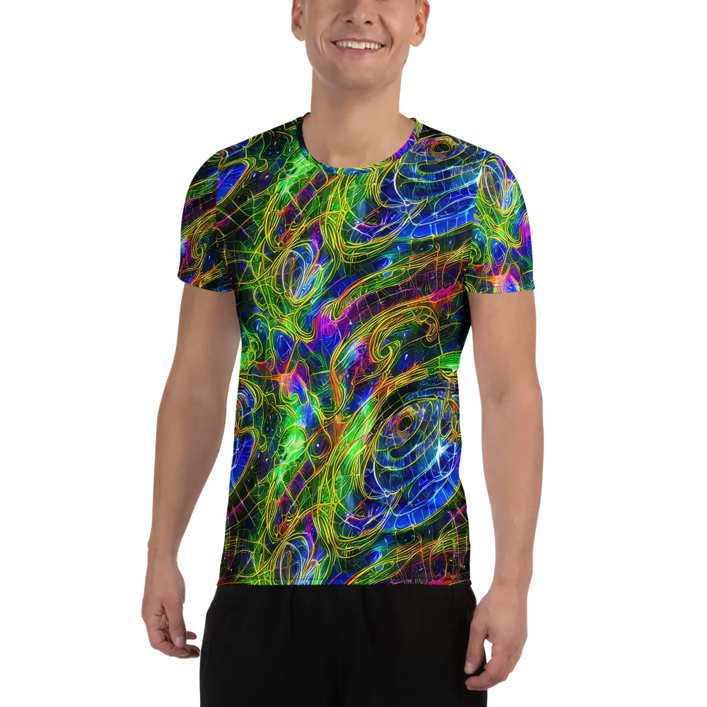 Limefire Drift on Men's Athletic T-Shirt — Front
