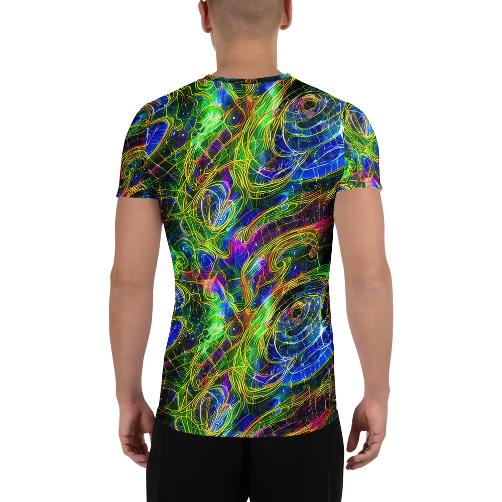 Limefire Drift on Men's Athletic T-Shirt — Back