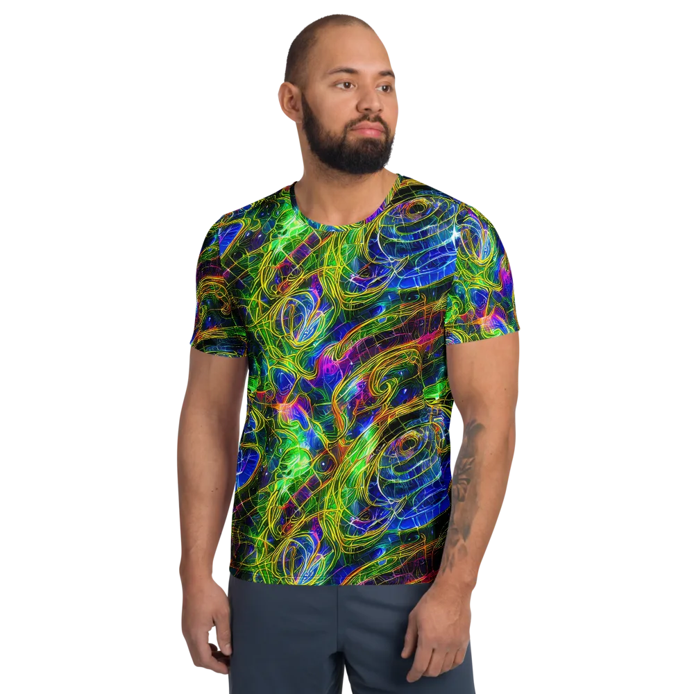 Limefire Drift on Men's Athletic T-Shirt — Front