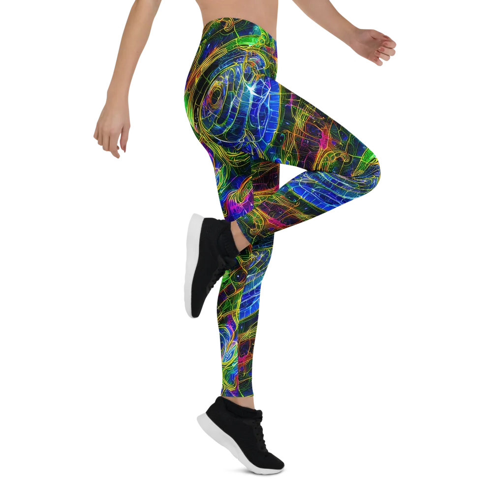 Limefire Drift on Leggings — Right