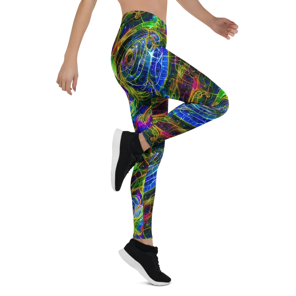 Limefire Drift on Leggings — Right