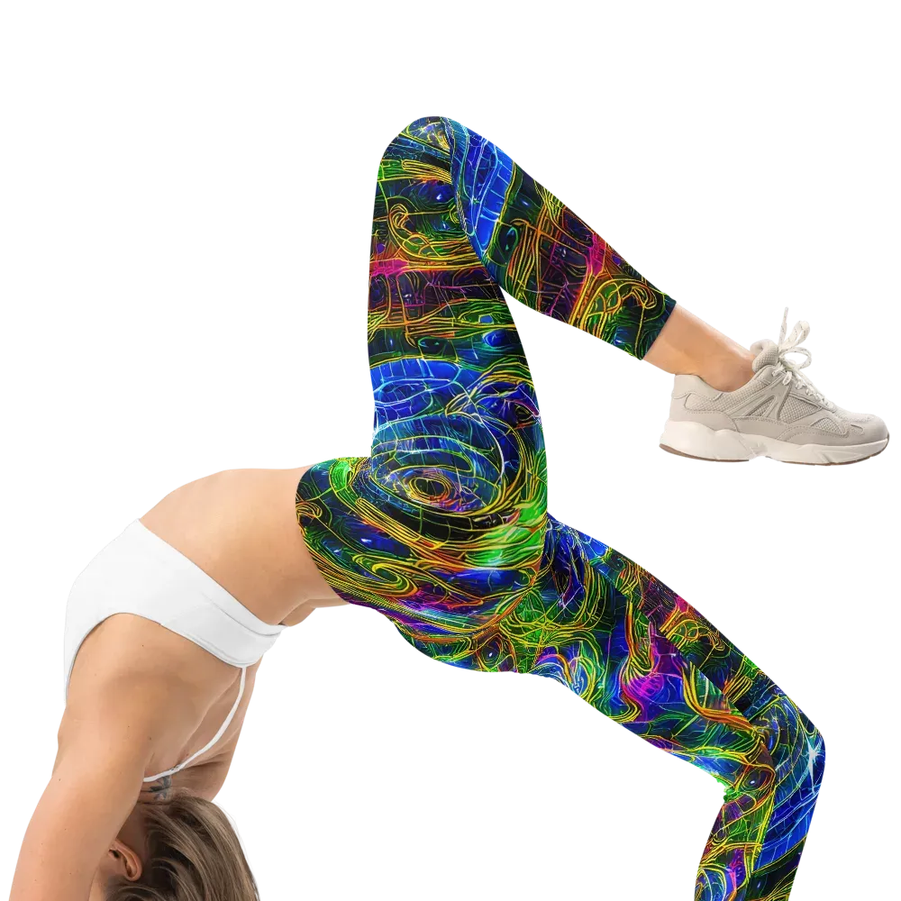 Limefire Drift on Leggings — Right