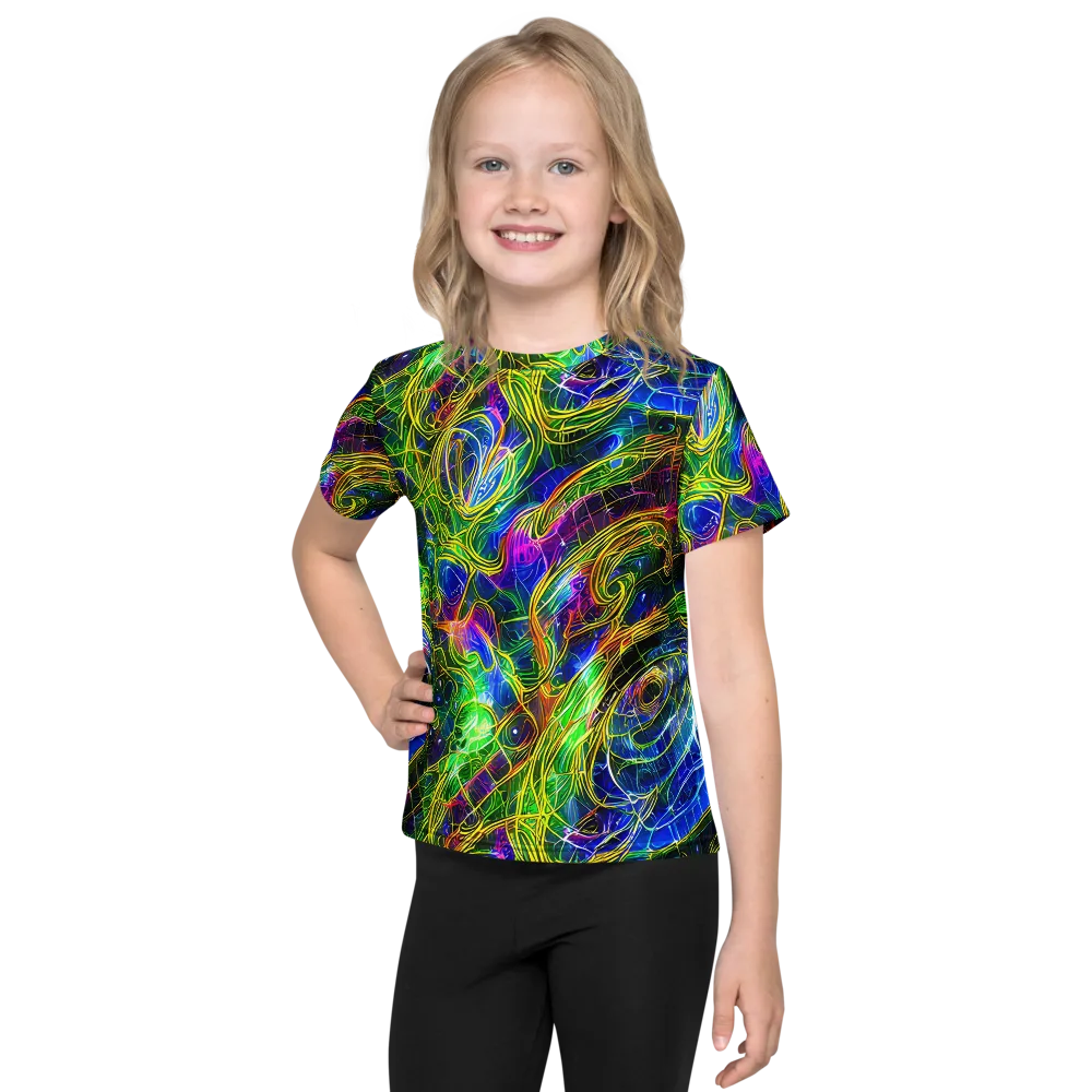 Limefire Drift on Kids Crew Neck T-Shirt — Front