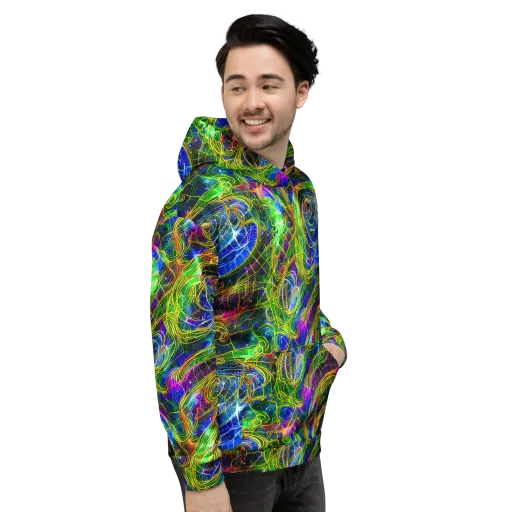 Limefire Drift on a Hoodie
