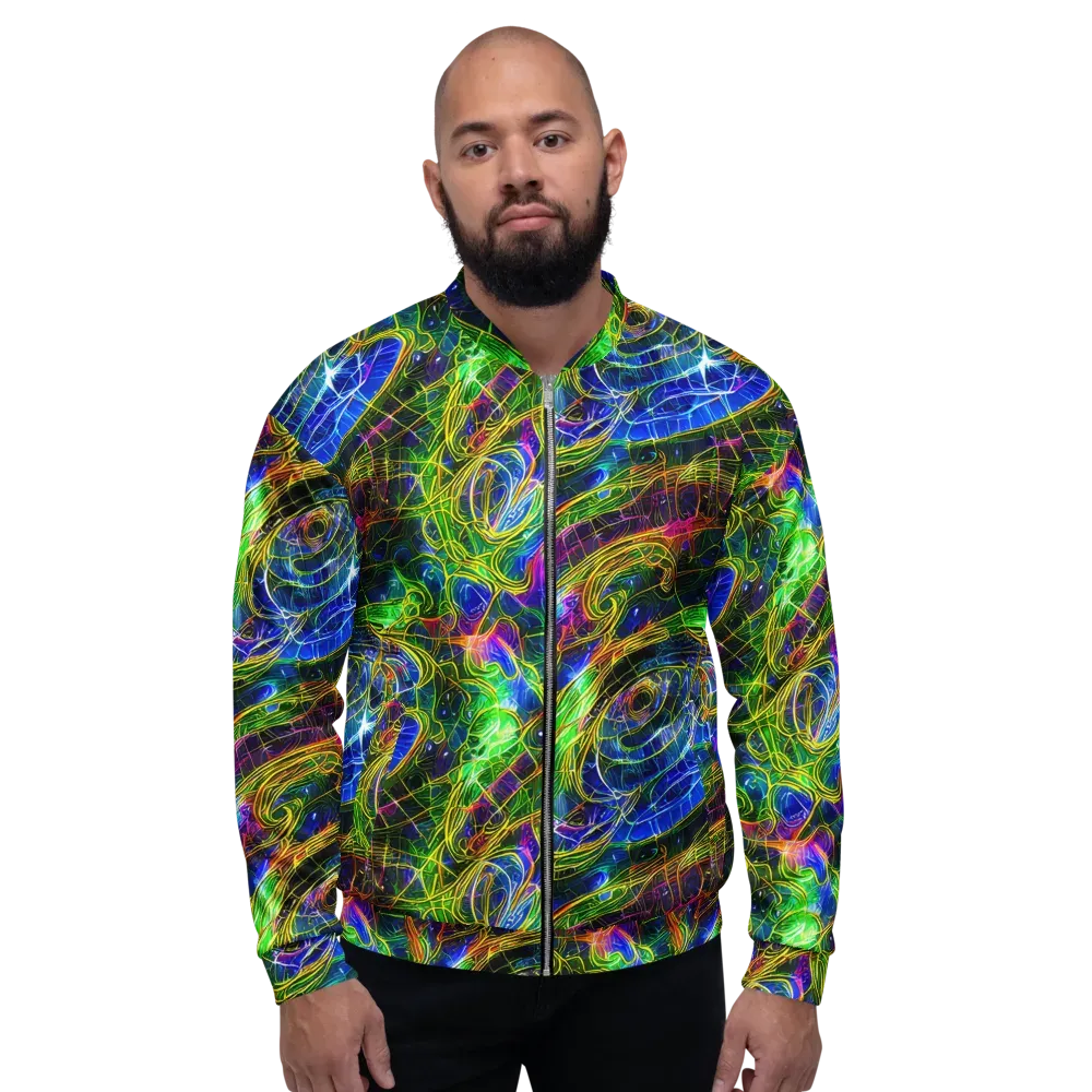 Limefire Drift on Bomber Jacket — Front