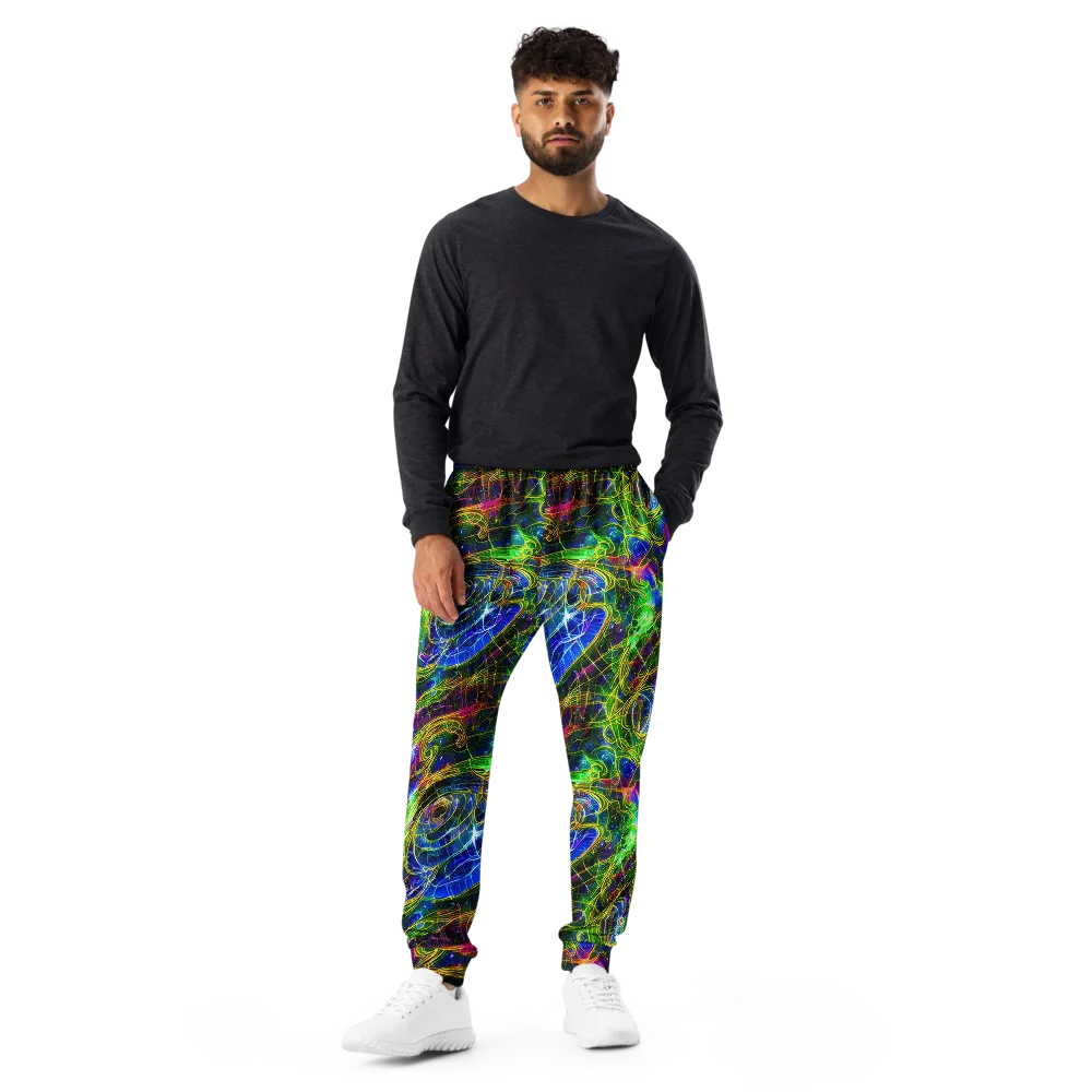 Limefire Drift on Men's Joggers — Front