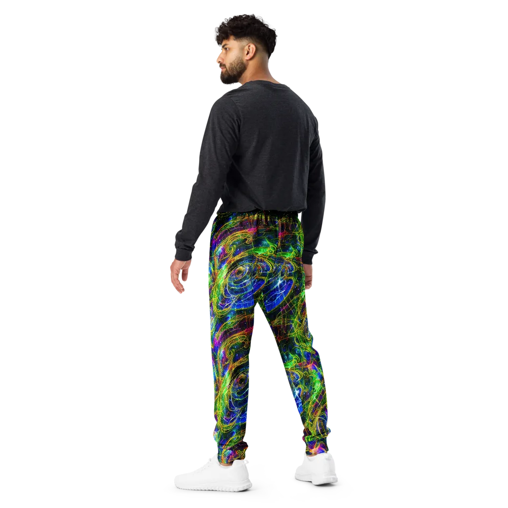 Limefire Drift on Men's Joggers — Back