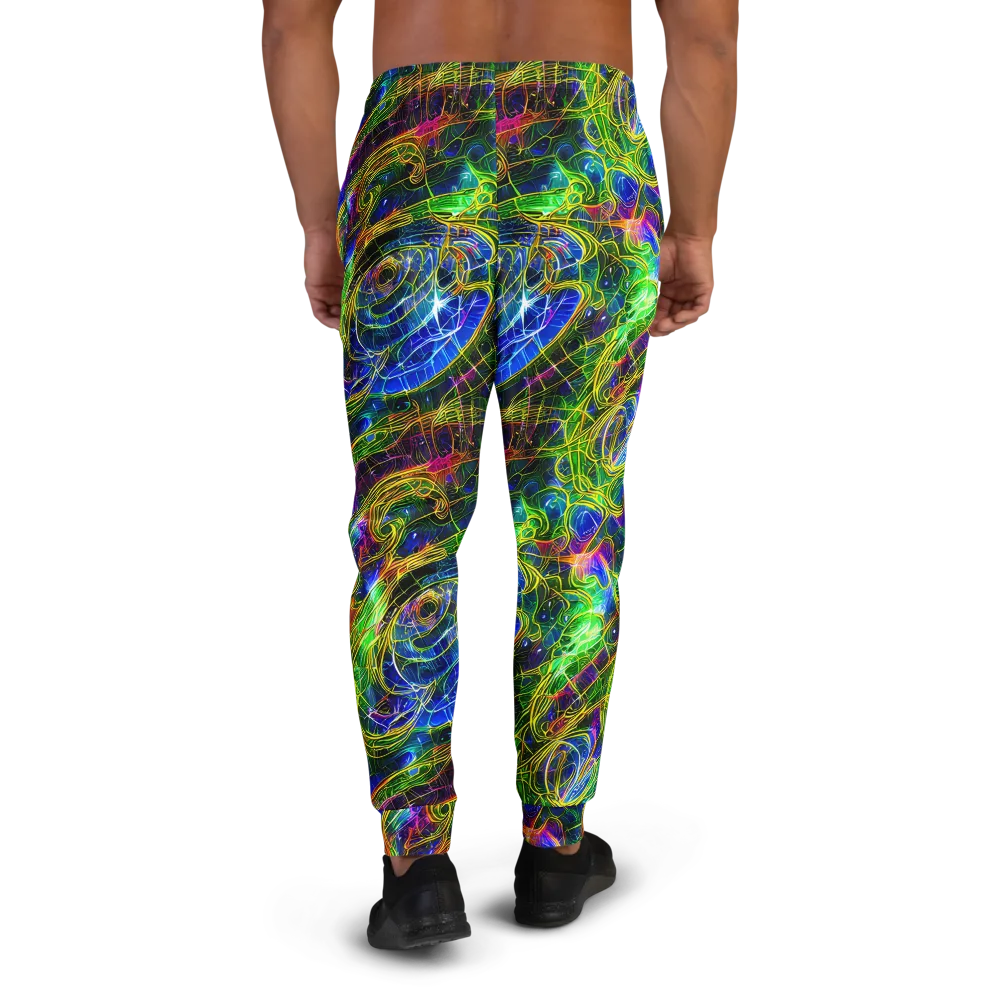 Limefire Drift on Men's Joggers — Back
