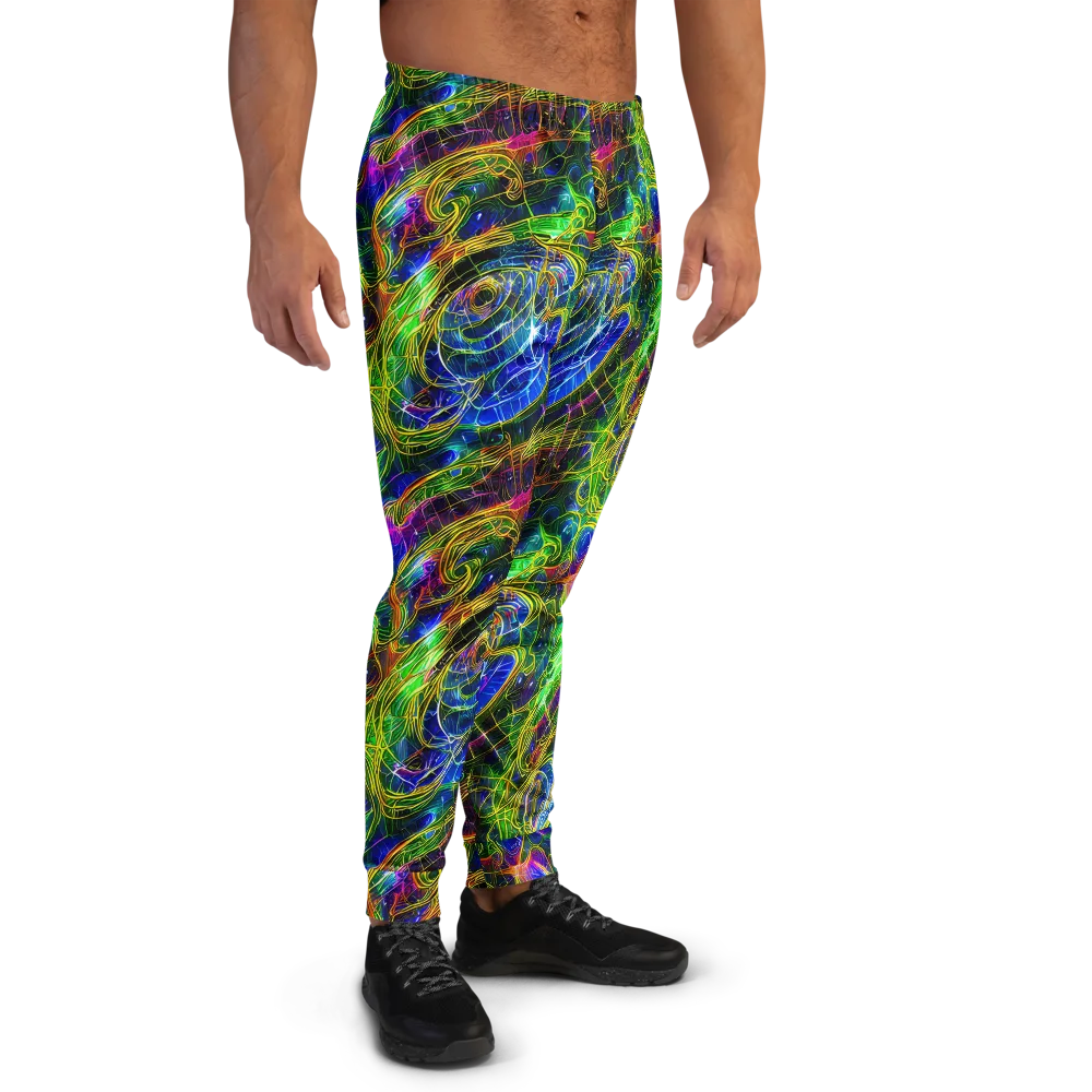 Limefire Drift on Men's Joggers — Right